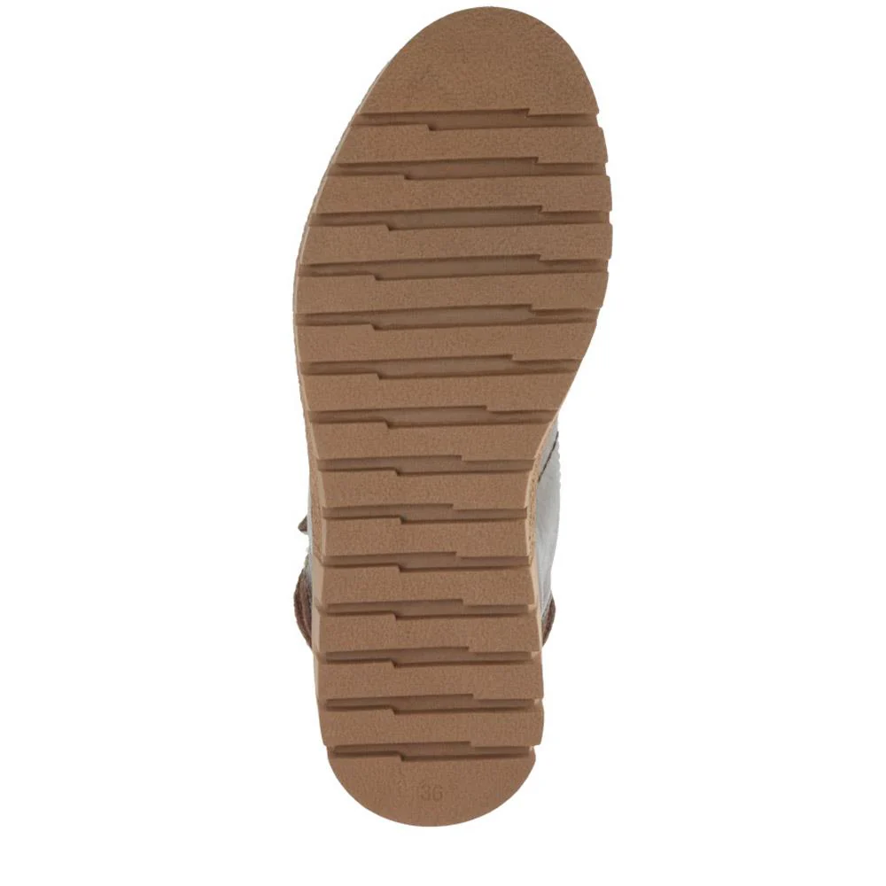 Faux-Fur-Lined Leather Boots  - TEJ40007 / 326 419 - Khaki - Image 4