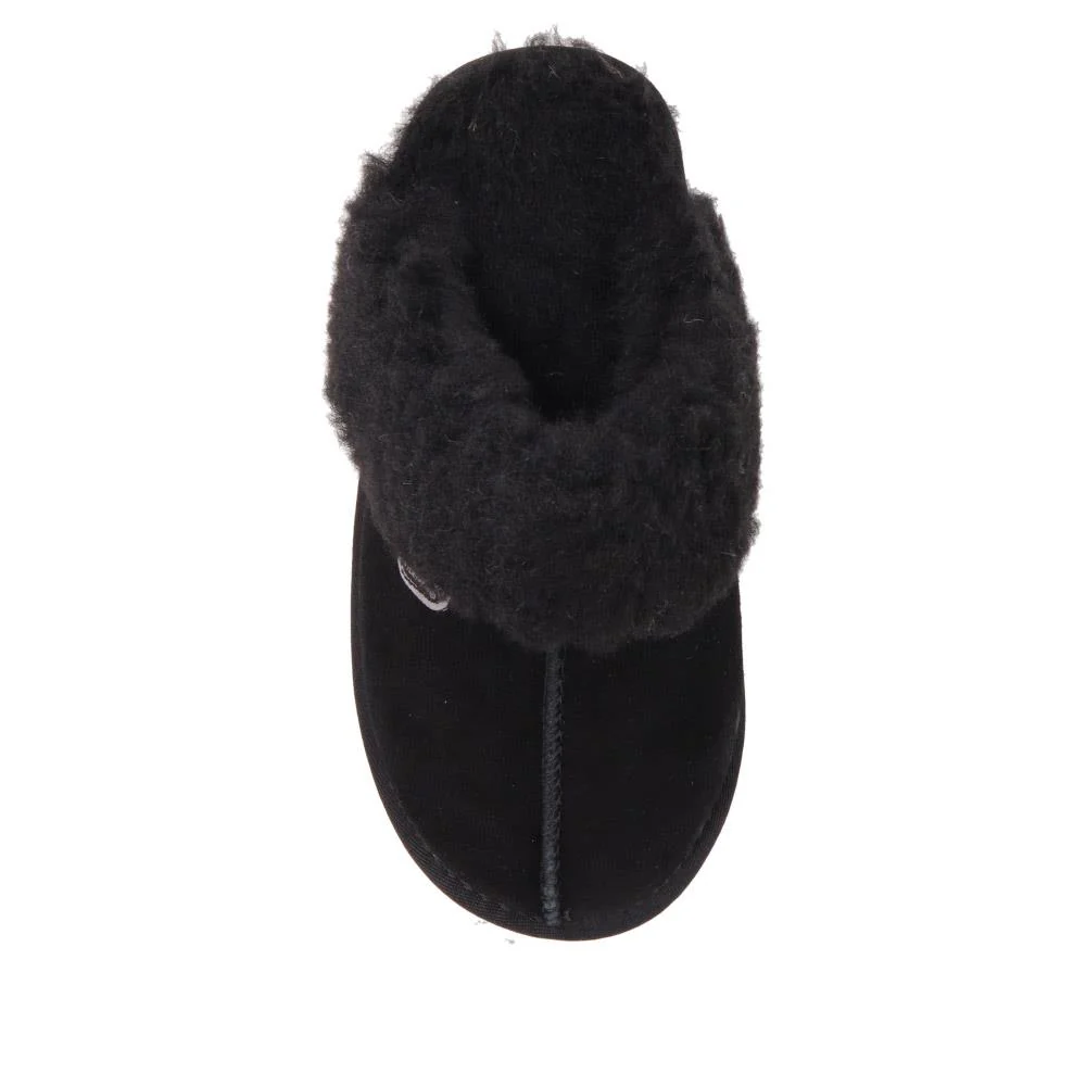 Faux-Fur-Lined Mule Slippers - EDNB40035 / 326 896 - Black - Image 5
