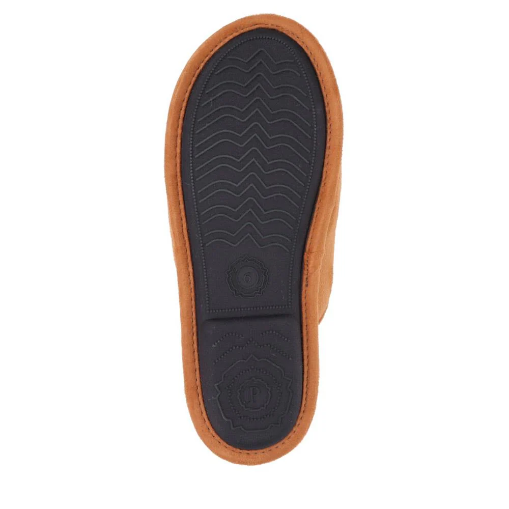 Faux-Fur-Lined Mule Slippers - QING40007 / 325 766 - Tan - Image 4