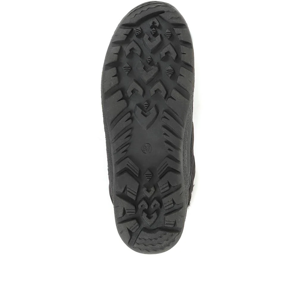 Faux Fur Lined Weather Boot - NATU26000 / 311 204 - Black - Image 4