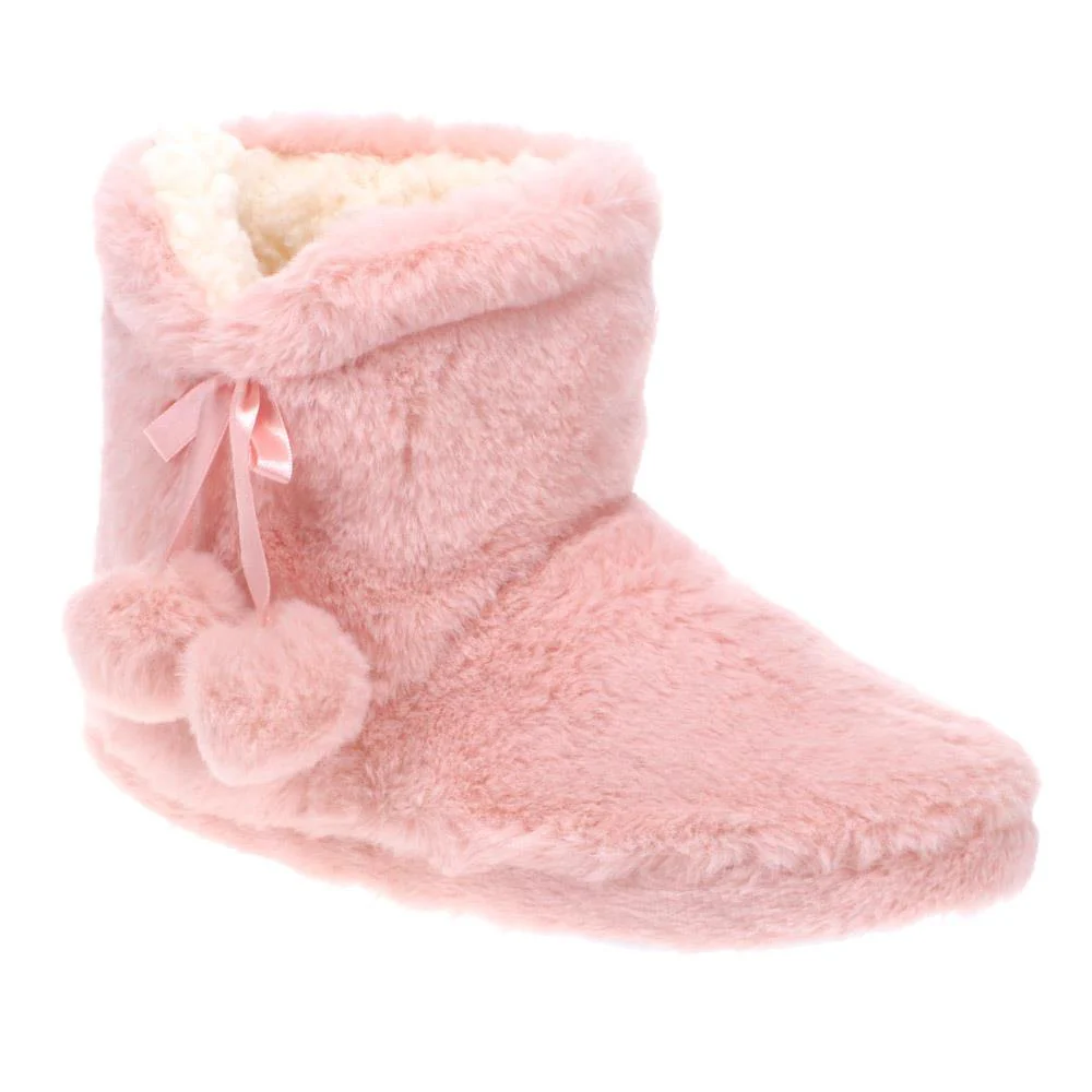 Faux-Fur Slipper Booties - GALOP40005 / 326 025