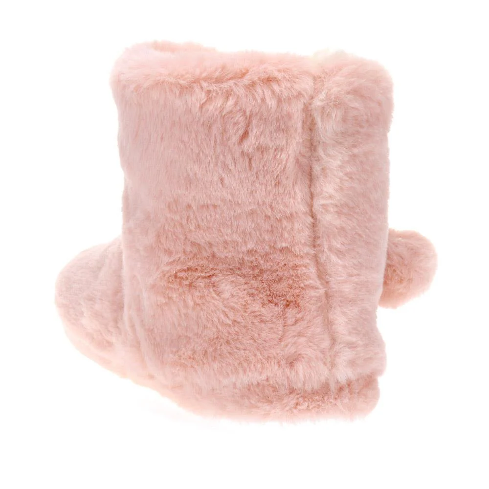 Faux-Fur Slipper Booties - GALOP40005 / 326 025 - Pink - Image 3