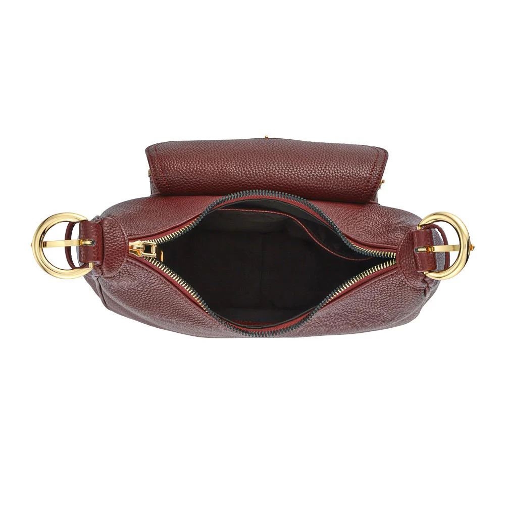 Faux-Leather Shoulder Bag - RIM42001 / 328 369 - Burgundy - Image 3