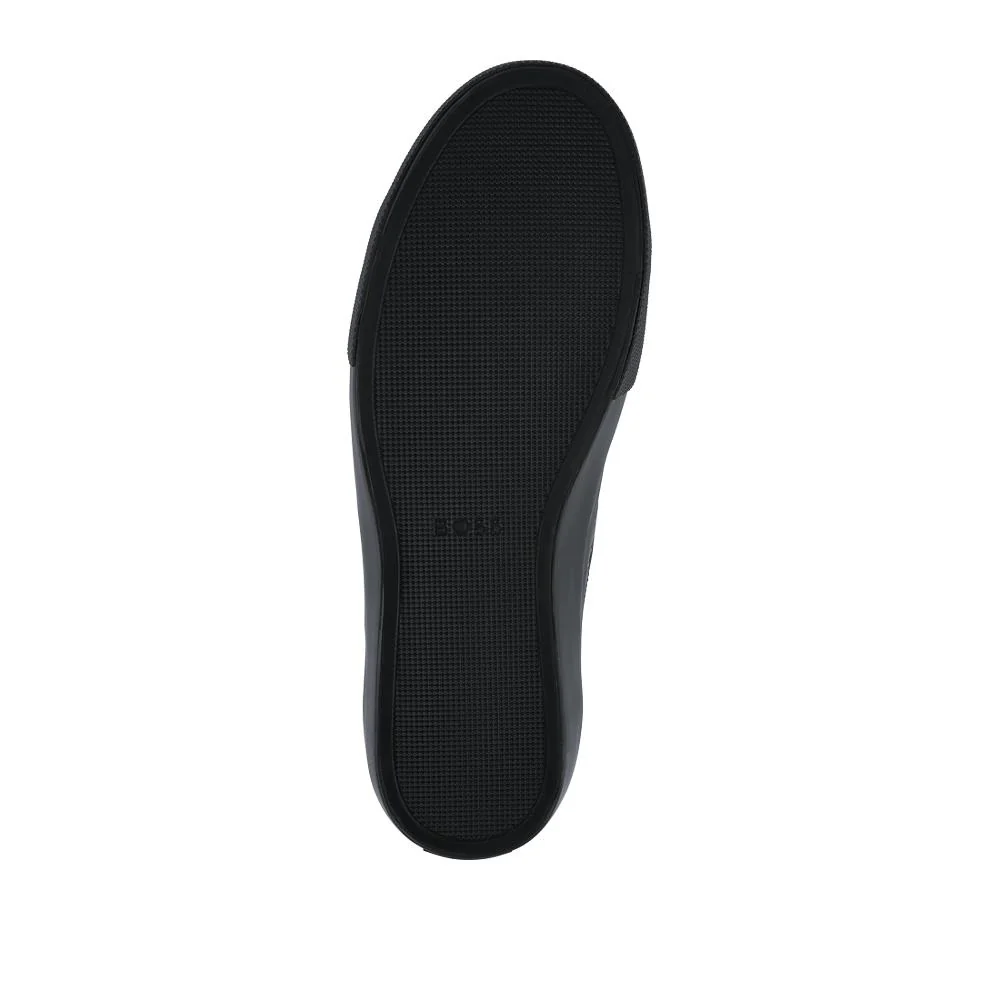 Faux-Leather Trainers - HUGO41503 / 327 623 - Black - Image 5