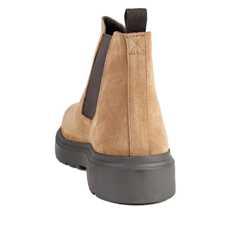 Finsbury Leather Chelsea Boots - FINSBURY / 326 398 - Tan Suede - Image 3