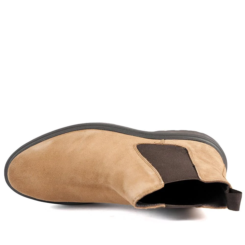 Finsbury Leather Chelsea Boots - FINSBURY / 326 398 - Tan Suede - Image 5