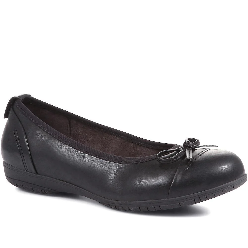 Flat Ballet Shoes - JANSP29009 / 314 145 - Black - Image 2