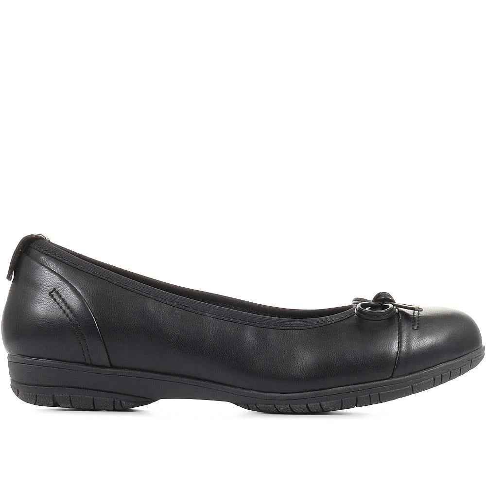Flat Ballet Shoes - JANSP29009 / 314 145 - Black - Image 3