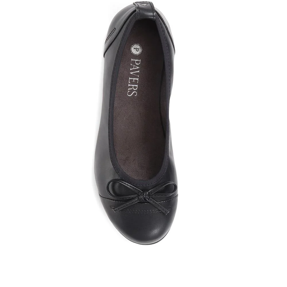 Flat Ballet Shoes - JANSP29009 / 314 145 - Black - Image 5