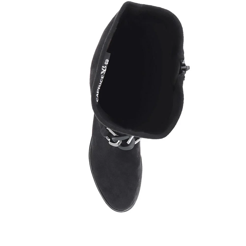 Flat Knee High Boots - CAPRI36501 / 322 510 - Black - Image 4