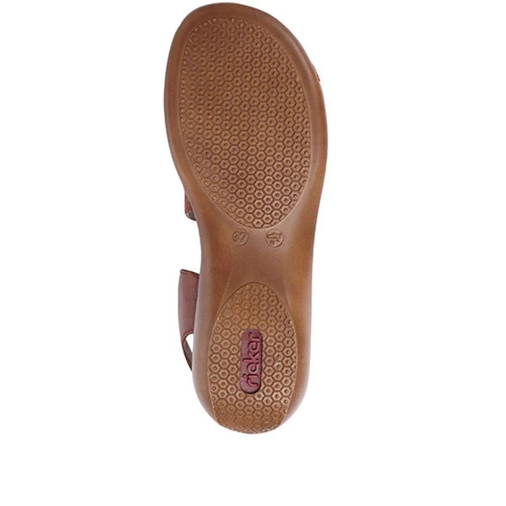 Flat Leather Sandal - RKR29540 / 315 169 - Brown - Image 5