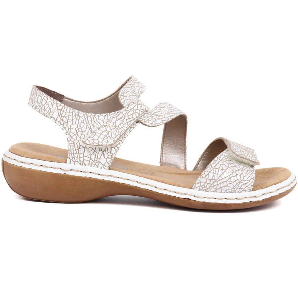 Flat Leather Sandal - RKR29540 / 315 169 - White Multi - Image 2