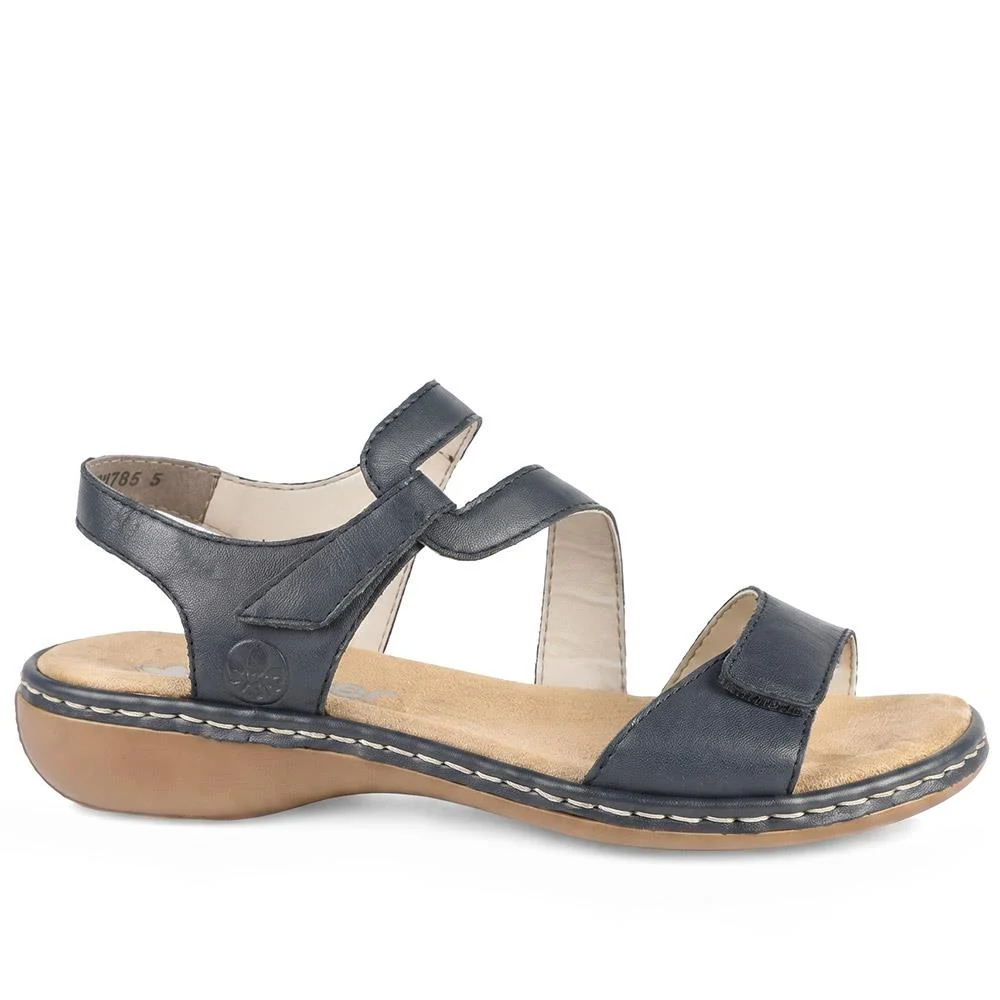 Flat Leather Sandal - RKR29540 / null - Navy - Image 2