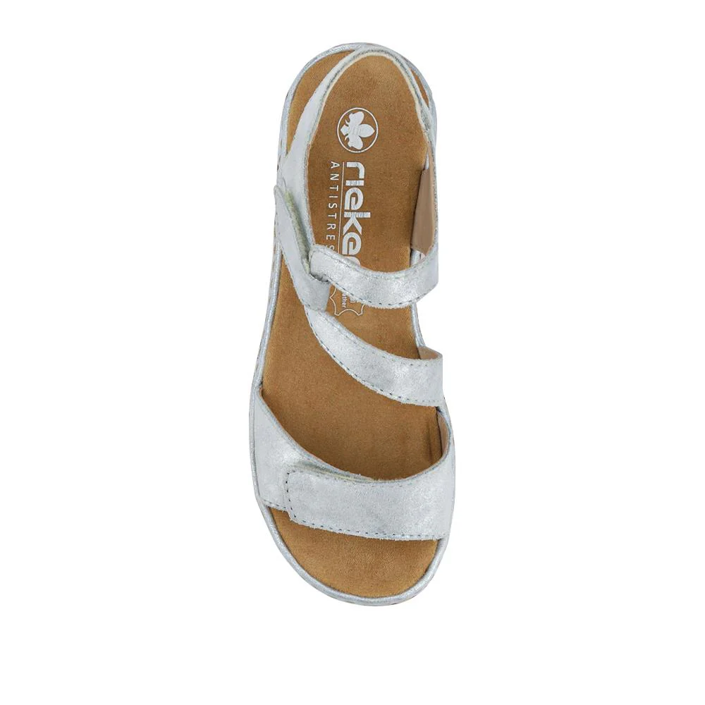 Flat Leather Sandal - RKR29540 / null - Silver - Image 4