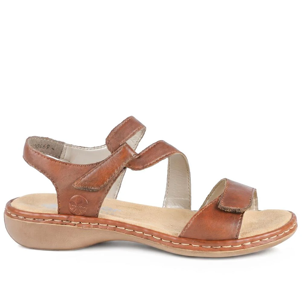 Flat Leather Sandal - RKR29540 / null - Tan - Image 2