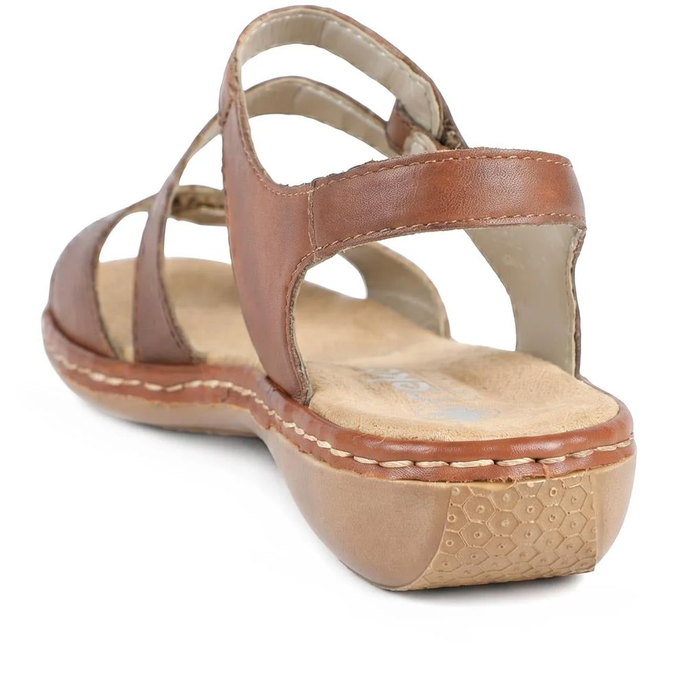 Flat Leather Sandal - RKR29540 / null - Tan - Image 3