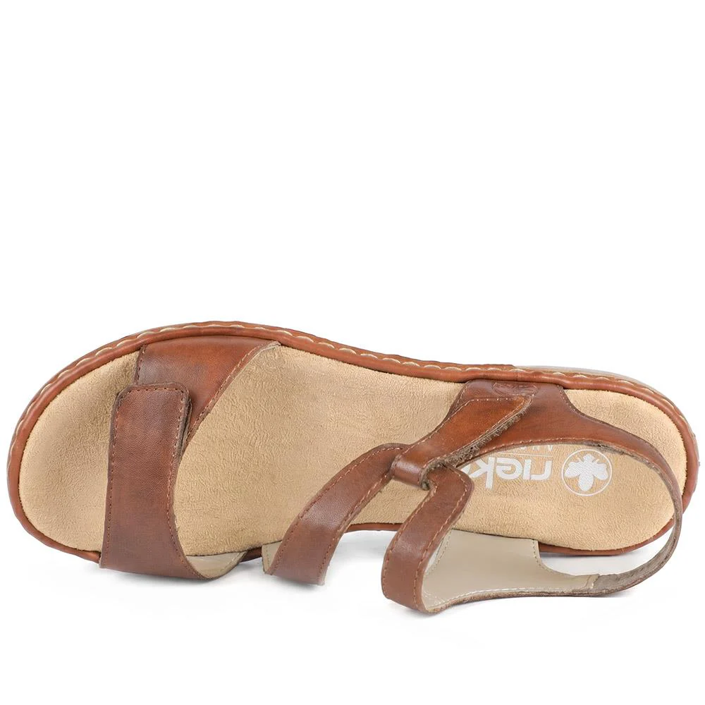 Flat Leather Sandal - RKR29540 / null - Tan - Image 4