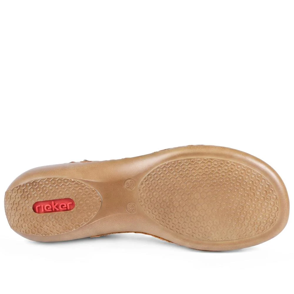 Flat Leather Sandal - RKR29540 / null - Tan - Image 5