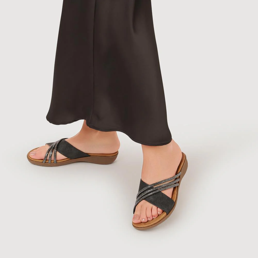 Flat-Soled Mules - BAIZH41017 / 327 102 - Black - Image 5