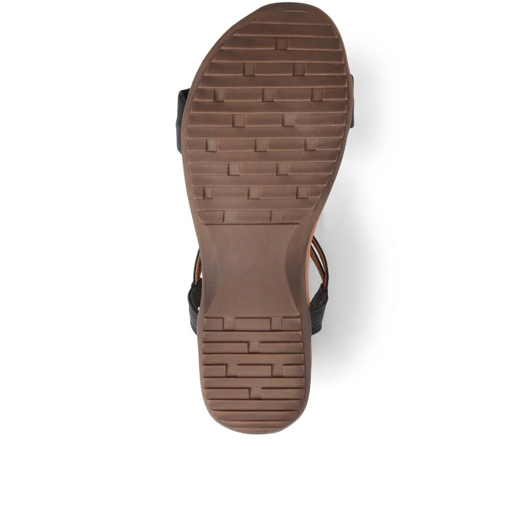 Flat Strappy Sandals - BAIZH29006 / 314 963 - Black - Image 5