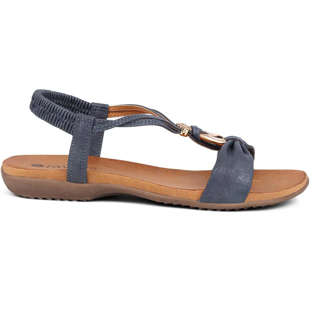 Flat Strappy Sandals - BAIZH29006 / 314 963 - Navy - Image 3