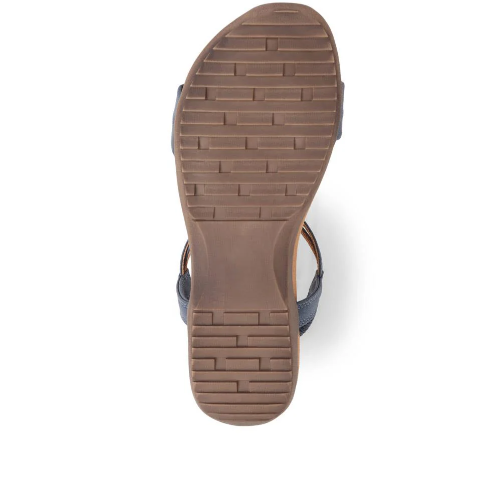 Flat Strappy Sandals - BAIZH29006 / 314 963 - Navy - Image 5