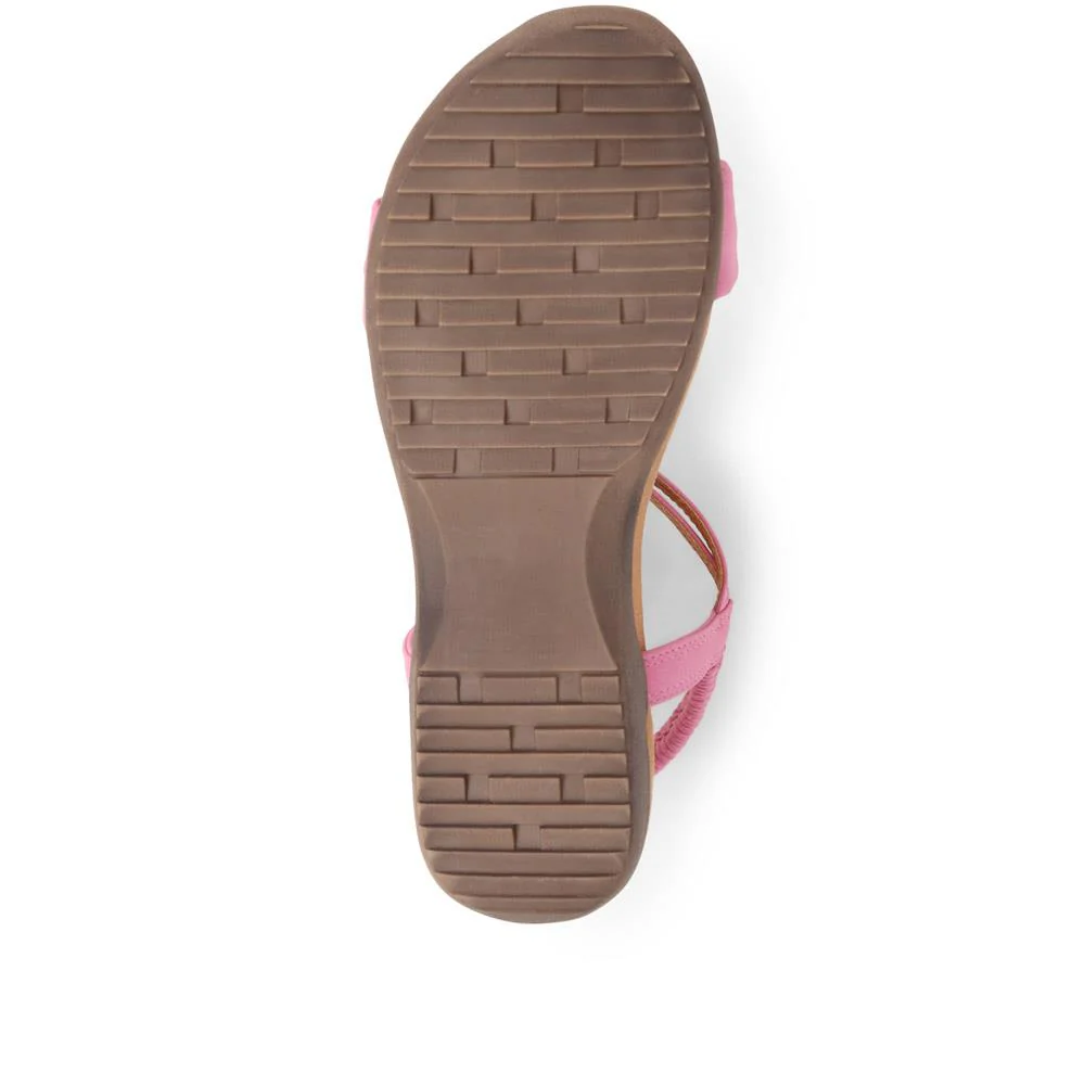 Flat Strappy Sandals - BAIZH29006 / 314 963 - Pink - Image 5