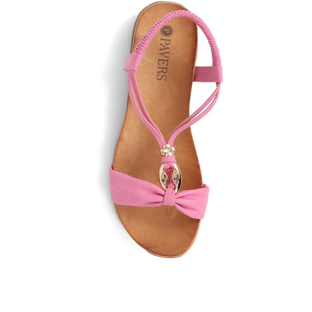 Flat Strappy Sandals - BAIZH29006 / 314 963 - Pink - Image 6
