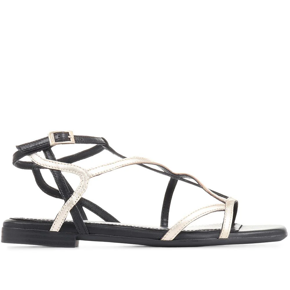 Flat Strappy Sandals - TAM35506 / 321 479 - Black Multi - Image 2