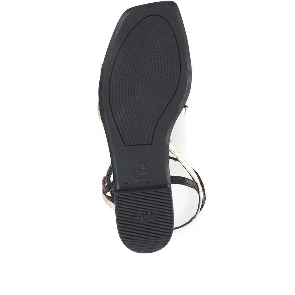 Flat Strappy Sandals - TAM35506 / 321 479 - Black Multi - Image 4