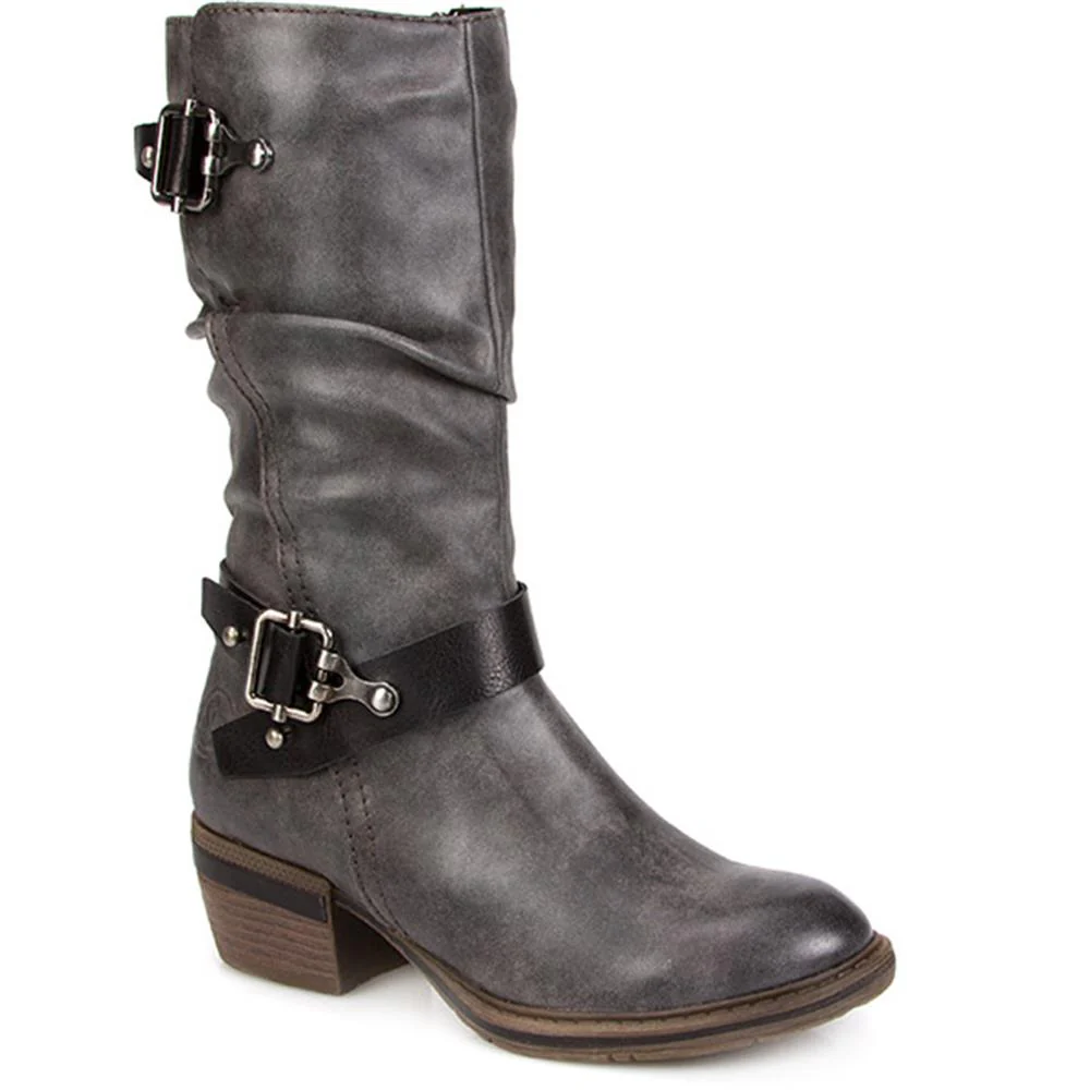 Fleece Lined Calf Length Boot - WEN26527 / 310 657
