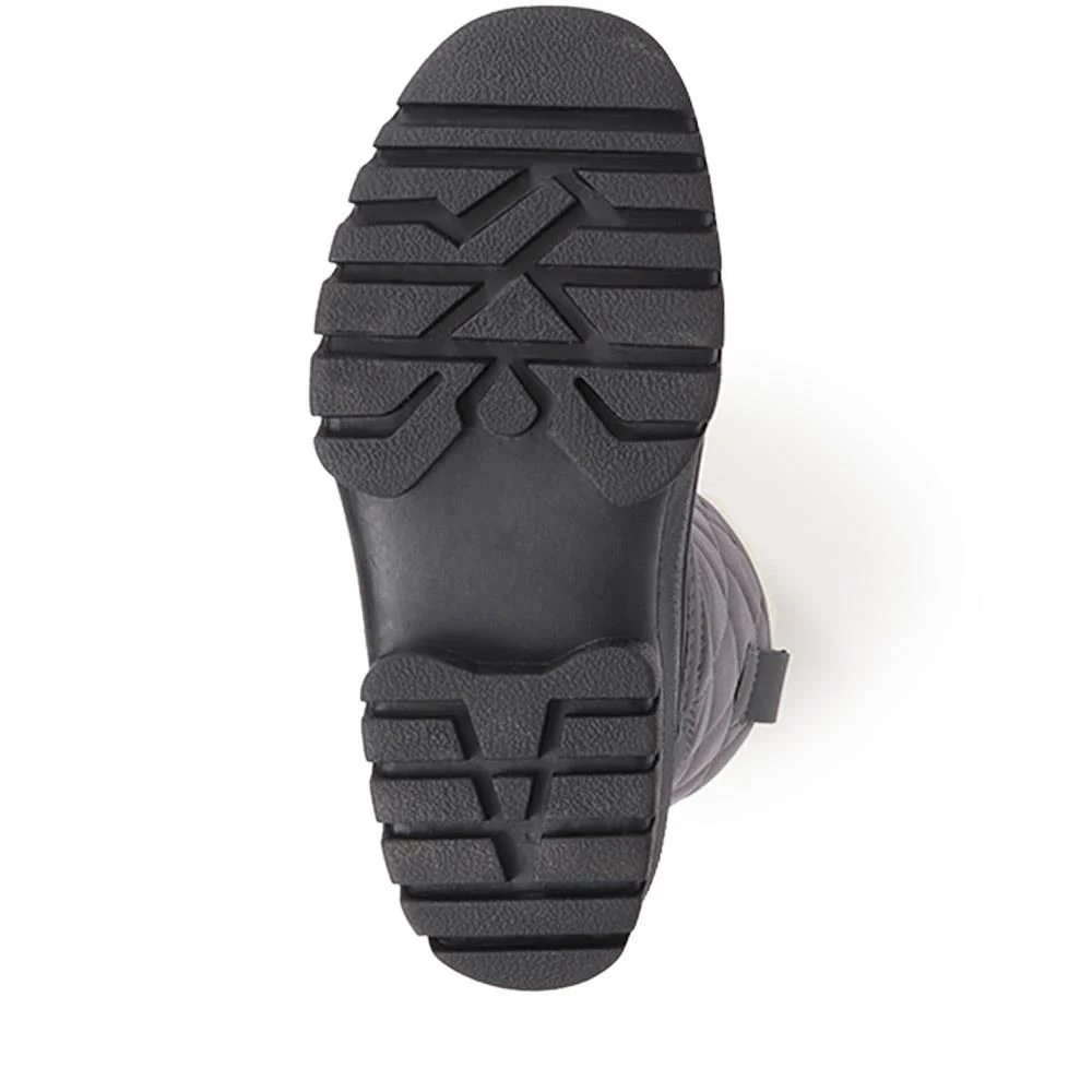 Fleece-Lined Snow Boots - SHINN40001 / 326 402 - Grey - Image 4