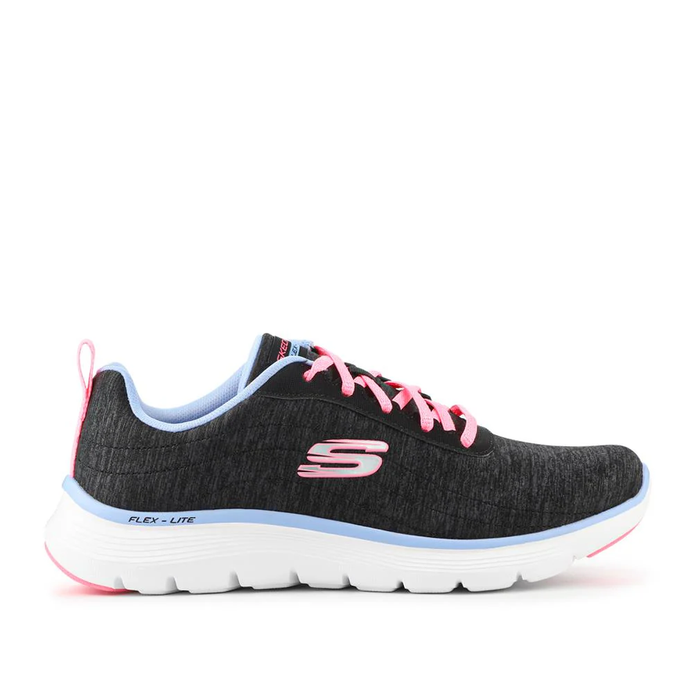 FLEX APPEAL Wide Fit Lace Up Trainers - SKE42026 / 327 756 - Black - Image 2