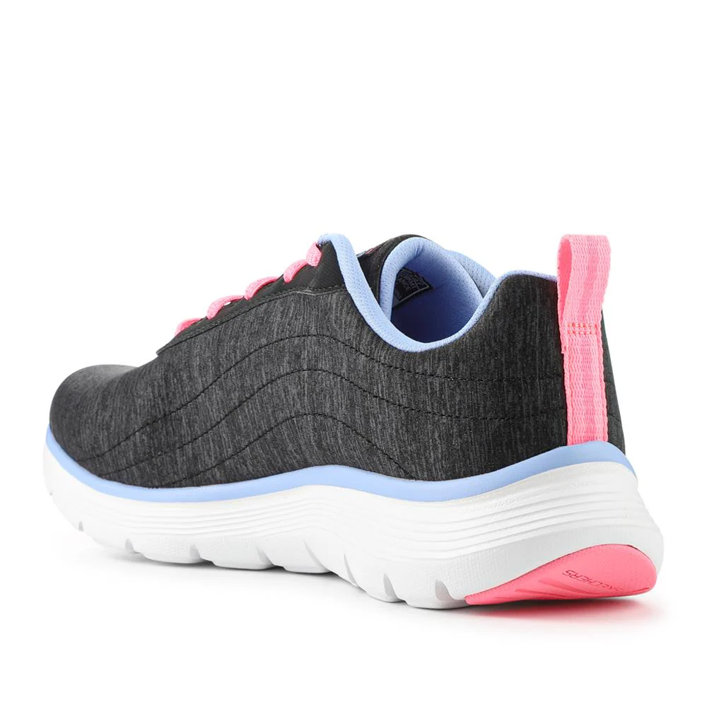 FLEX APPEAL Wide Fit Lace Up Trainers - SKE42026 / 327 756 - Black - Image 3