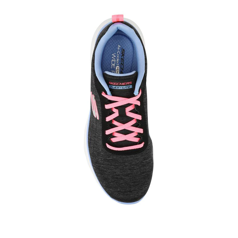 FLEX APPEAL Wide Fit Lace Up Trainers - SKE42026 / 327 756 - Black - Image 4