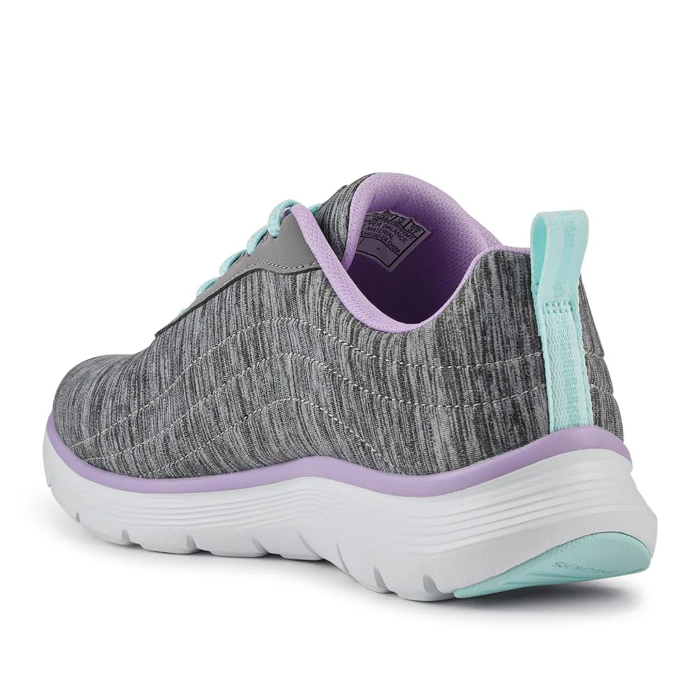FLEX APPEAL Wide Fit Lace Up Trainers - SKE42026 / 327 756 - Grey - Image 3
