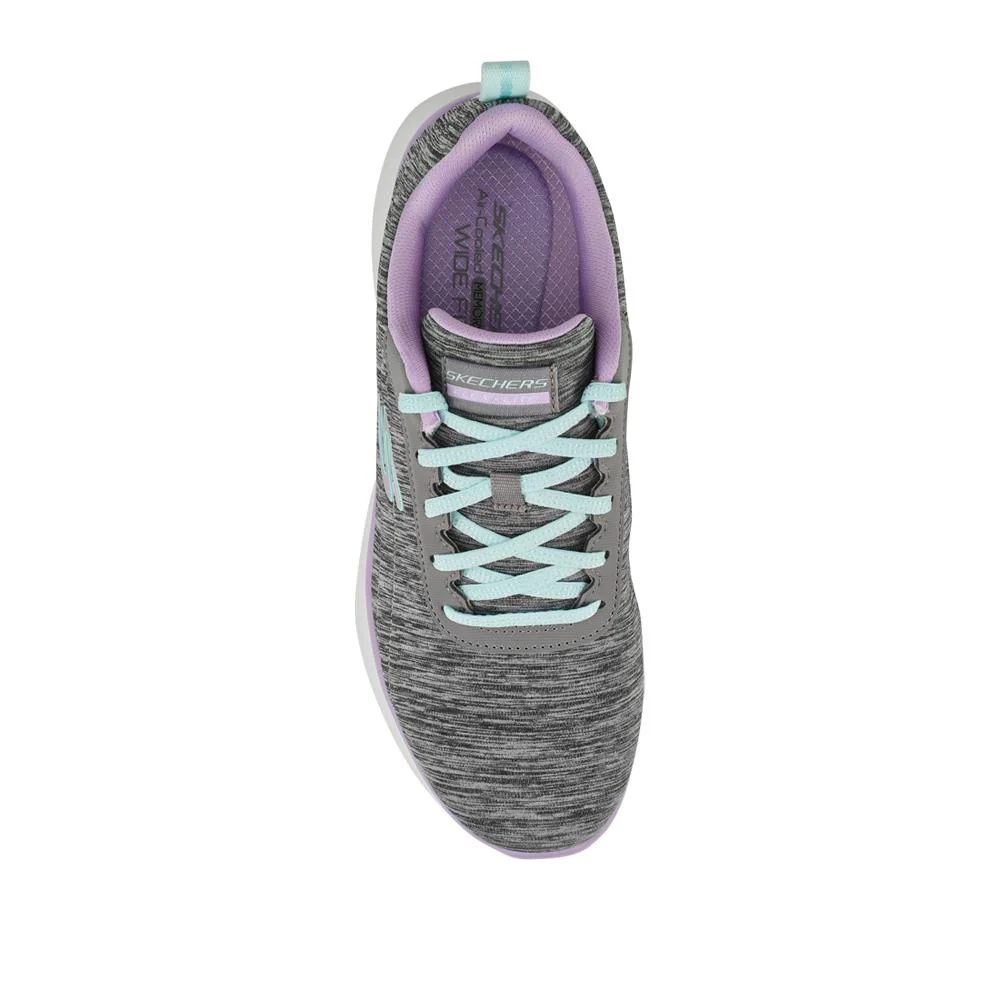 FLEX APPEAL Wide Fit Lace Up Trainers - SKE42026 / 327 756 - Grey - Image 4