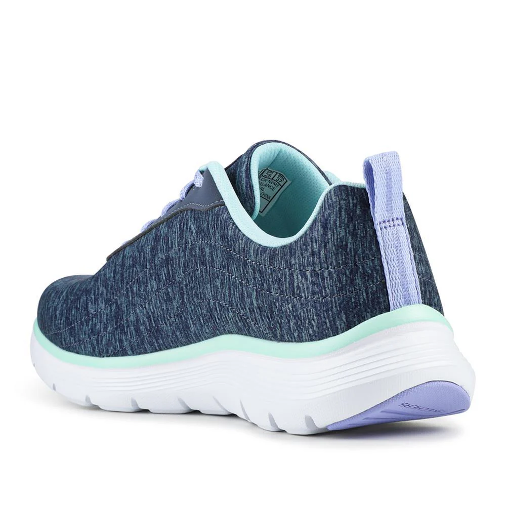 FLEX APPEAL Wide Fit Lace Up Trainers - SKE42026 / 327 756 - Navy - Image 3