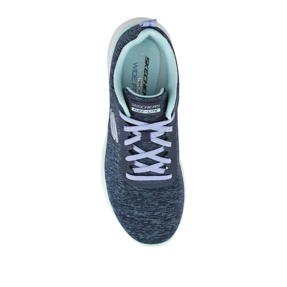 FLEX APPEAL Wide Fit Lace Up Trainers - SKE42026 / 327 756 - Navy - Image 4