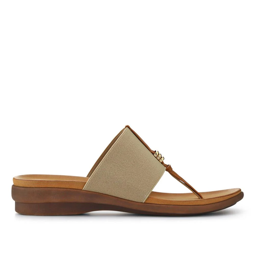 Flexible Toe Post Sandals - BAIZH41027 / 327 077 - Beige - Image 3