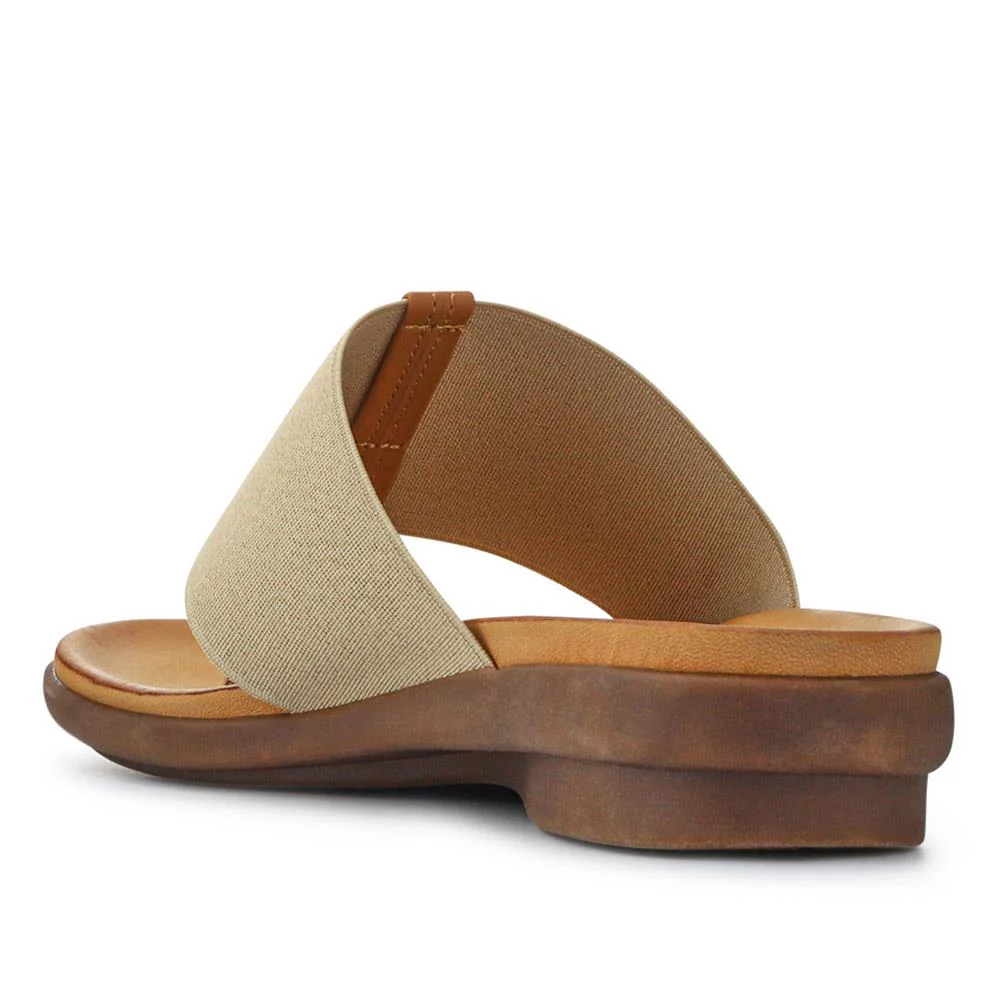 Flexible Toe Post Sandals - BAIZH41027 / 327 077 - Beige - Image 4