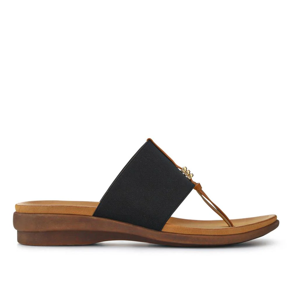 Flexible Toe Post Sandals - BAIZH41027 / 327 077 - Black - Image 3