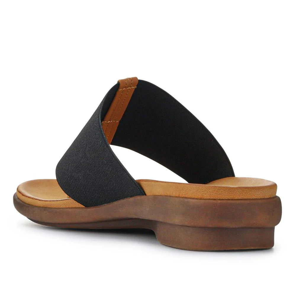 Flexible Toe Post Sandals - BAIZH41027 / 327 077 - Black - Image 4