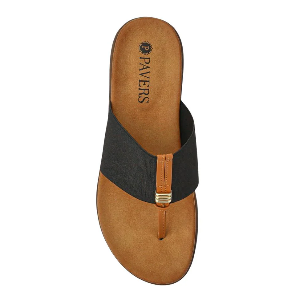 Flexible Toe Post Sandals - BAIZH41027 / 327 077 - Black - Image 5