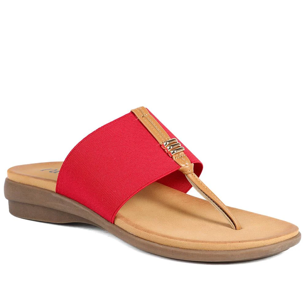 Flexible Toe Post Sandals - BAIZH41027 / 327 077 - Red