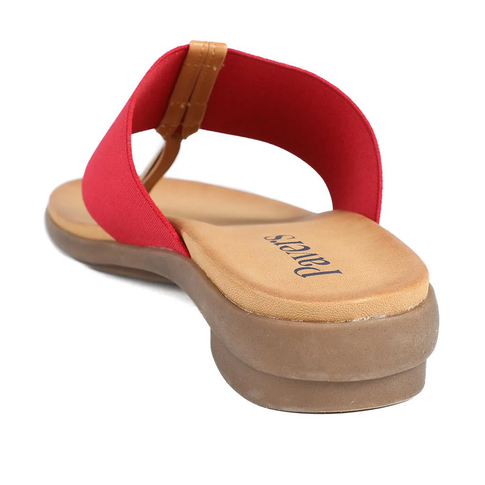 Flexible Toe Post Sandals - BAIZH41027 / 327 077 - Red - Image 4