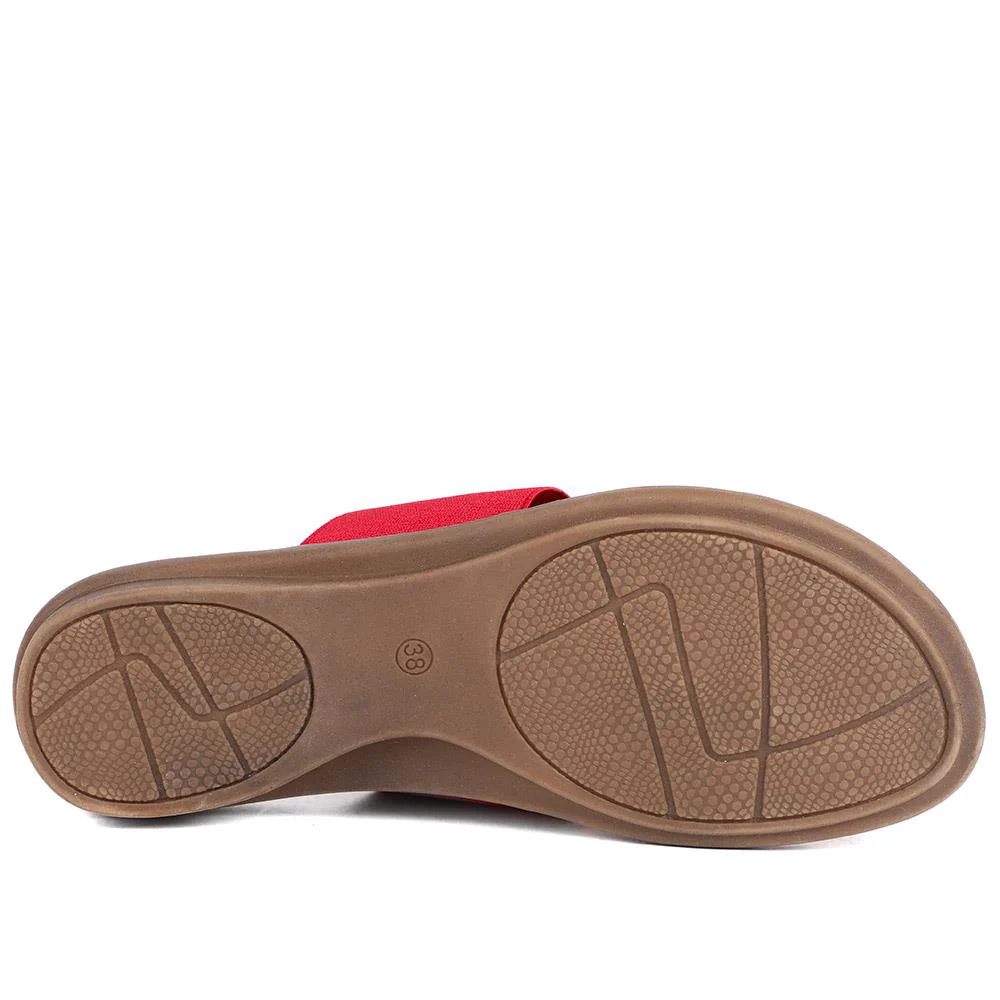 Flexible Toe Post Sandals - BAIZH41027 / 327 077 - Red - Image 6