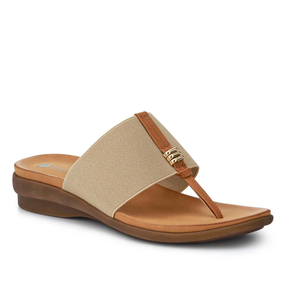 Flexible Toe Post Sandals - BAIZH41027 / 327 077 - Beige