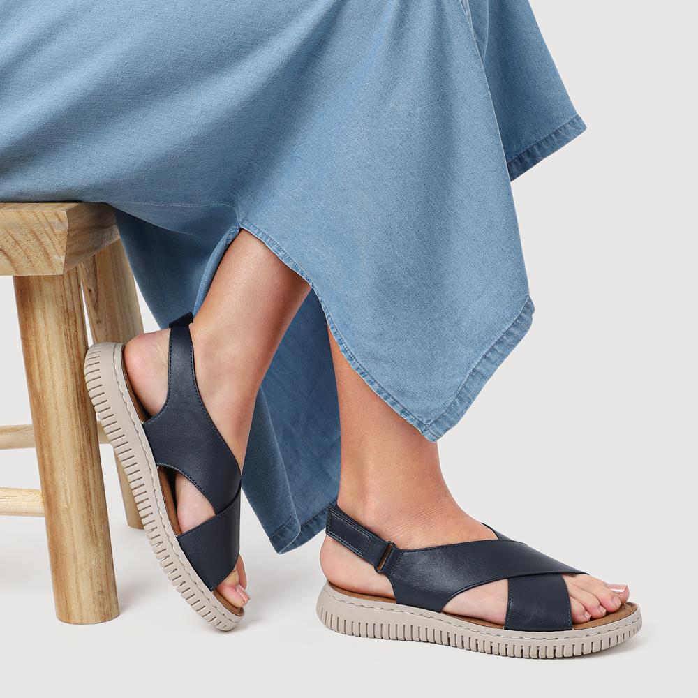 Flexible Touch-Fastening Sandals - BAIZH41025 / 327 250 - Navy - Image 5
