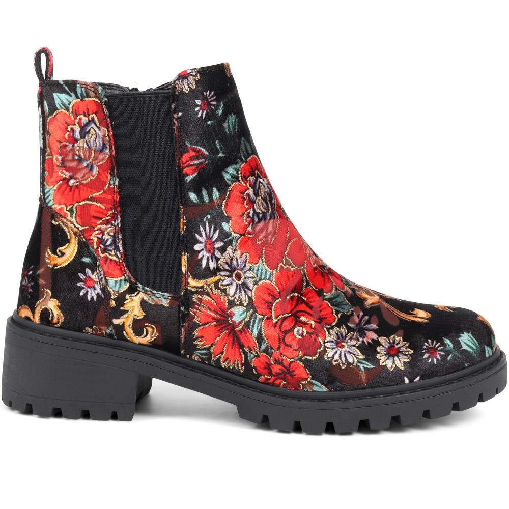 Floral Chelsea Boots - WBINS38037 / 324 119 - Floral - Image 2